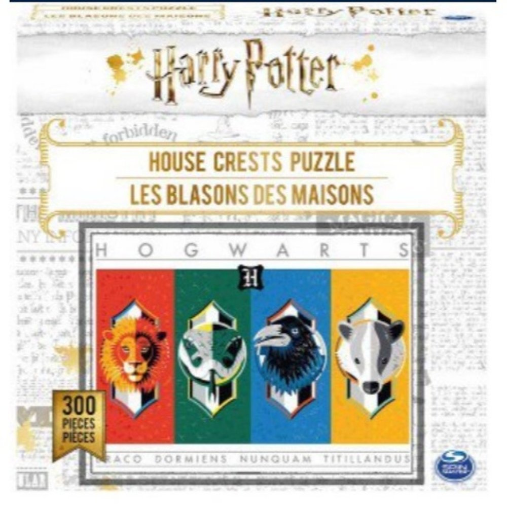 Harry Potter Puzzle Hogwarts House Crests 300 pc